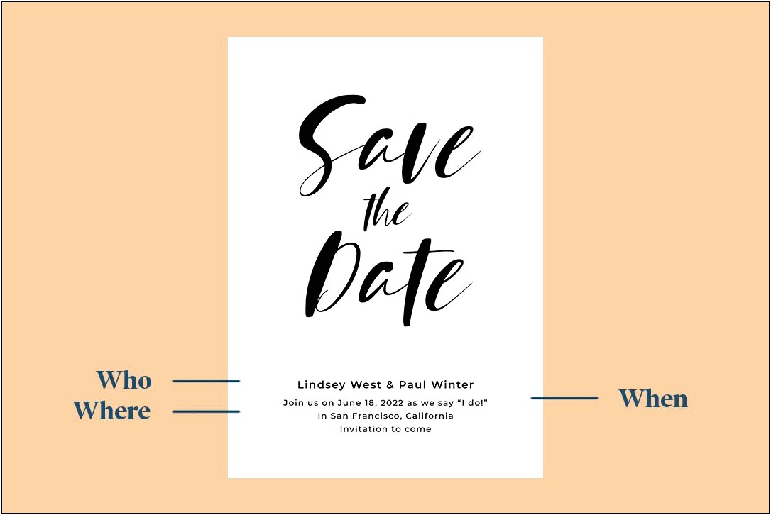 Email Save The Date Template Free Wedding