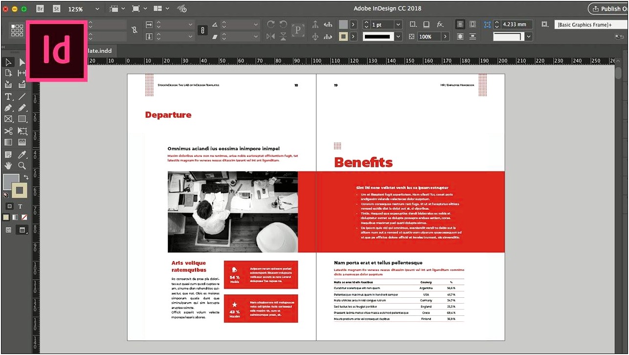 Employee Handbook Adobe Indesign Free Template