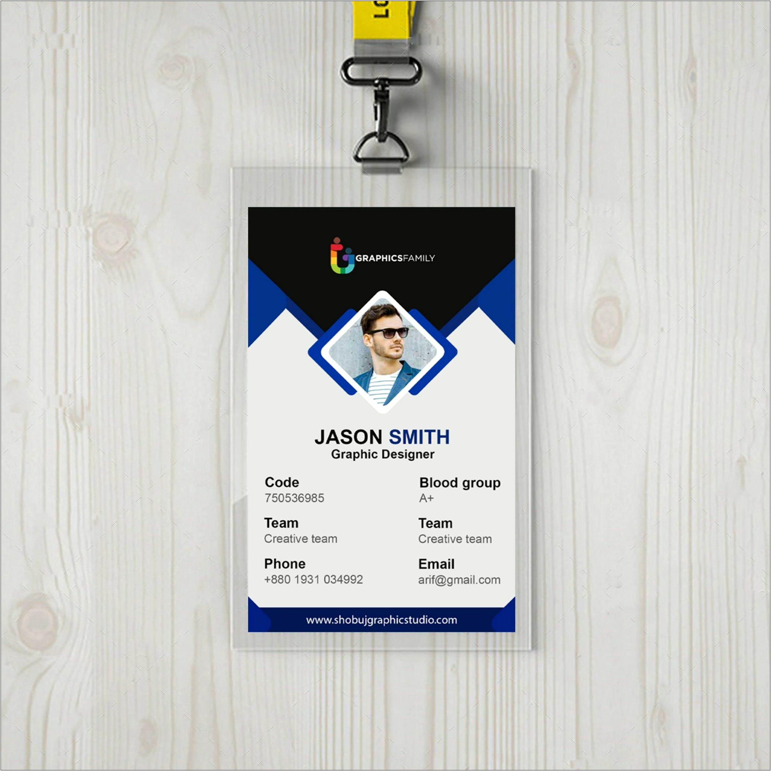 Employee Identity Card Template Free Download