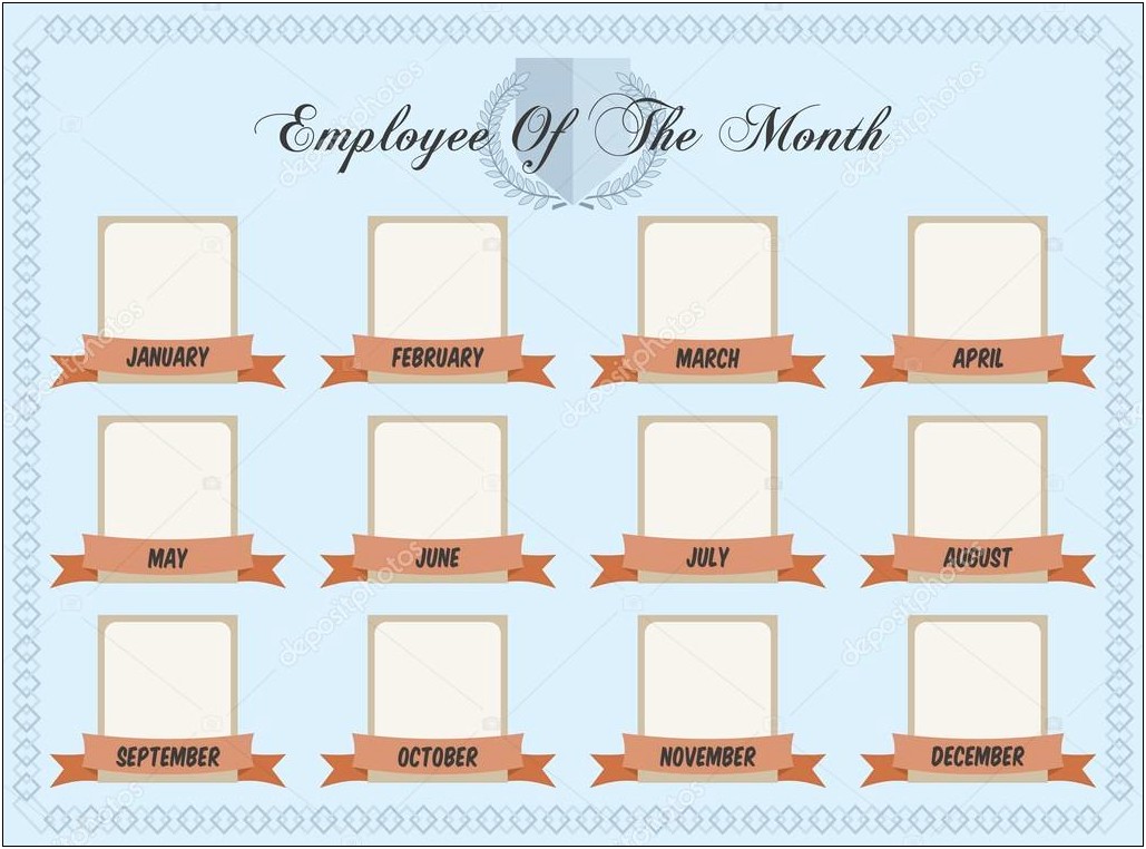 Employee Of The Month Photo Frame Template Free