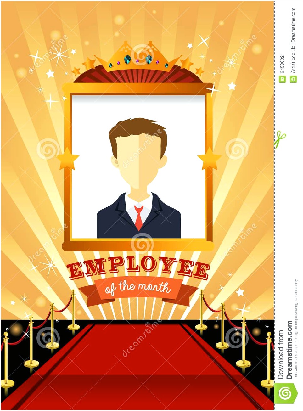 Employee Of The Month Poster Template Free