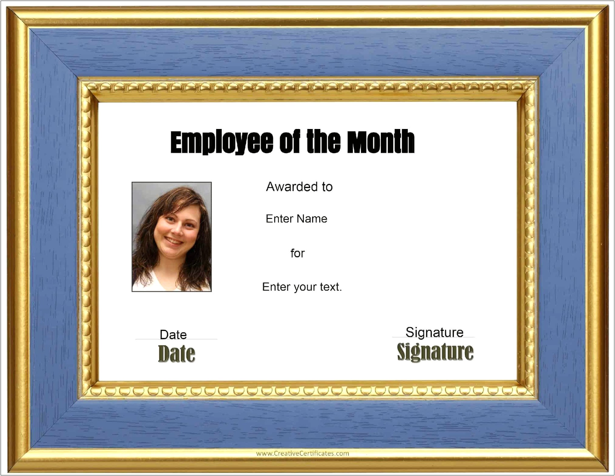Employee Of The Quarter Certificate Template Free