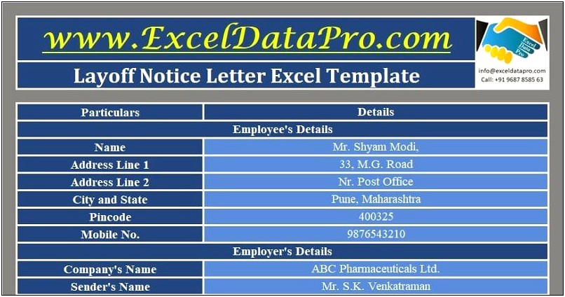 Employee Warning Templates For Excel Free Download