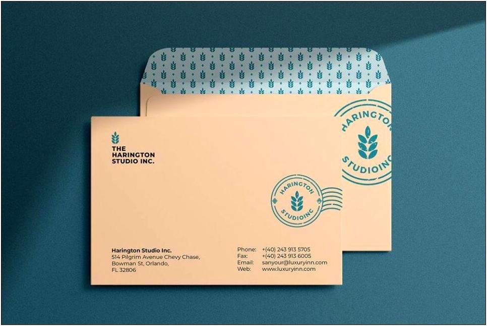 Envelope 10 Free Template With Window Address
