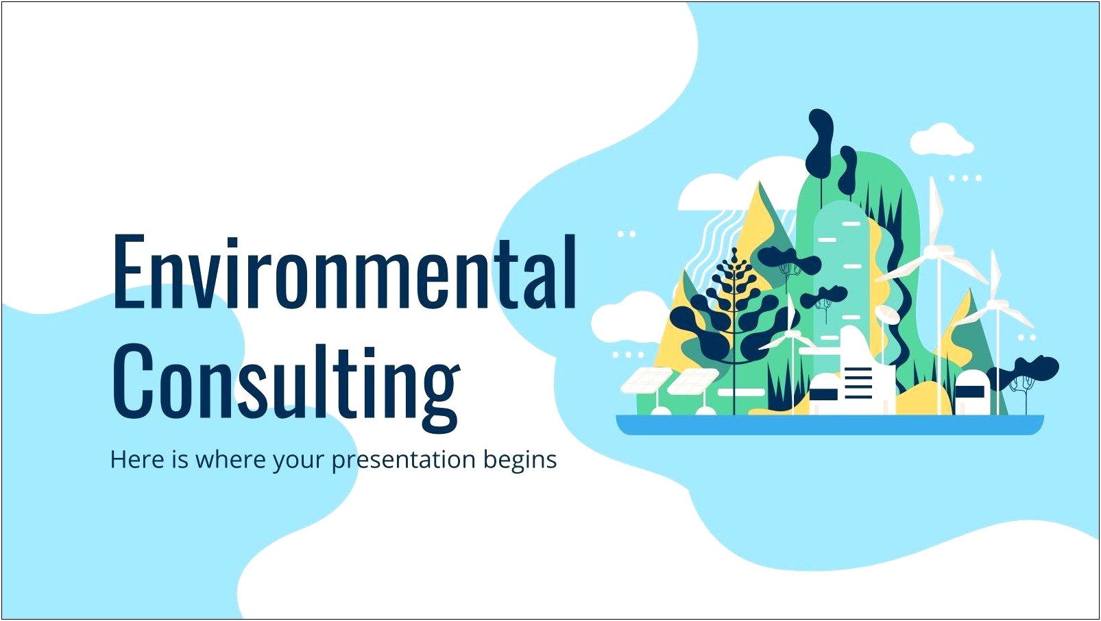 Environmental Presentation Google Slide Template Free