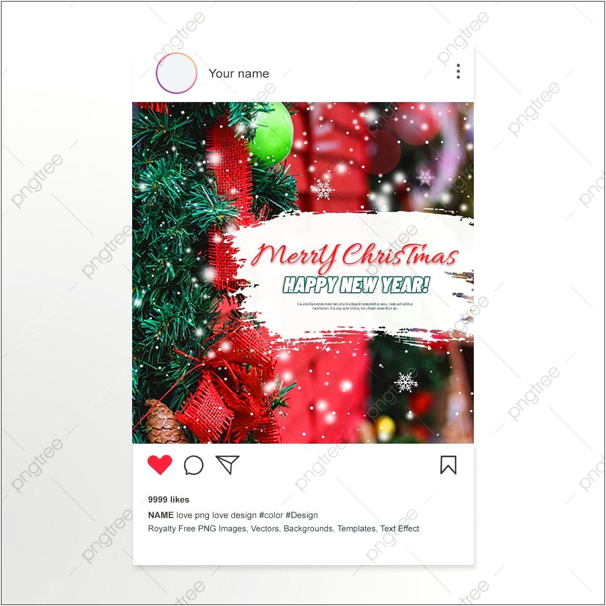 Eos Reindeer Christmas Card Free Download Template