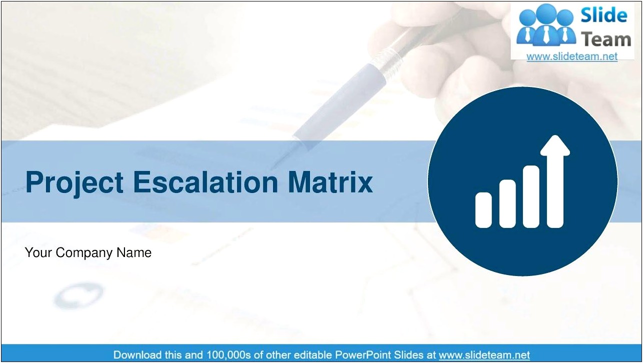 Escalation Matrix Ppt Template Free Download