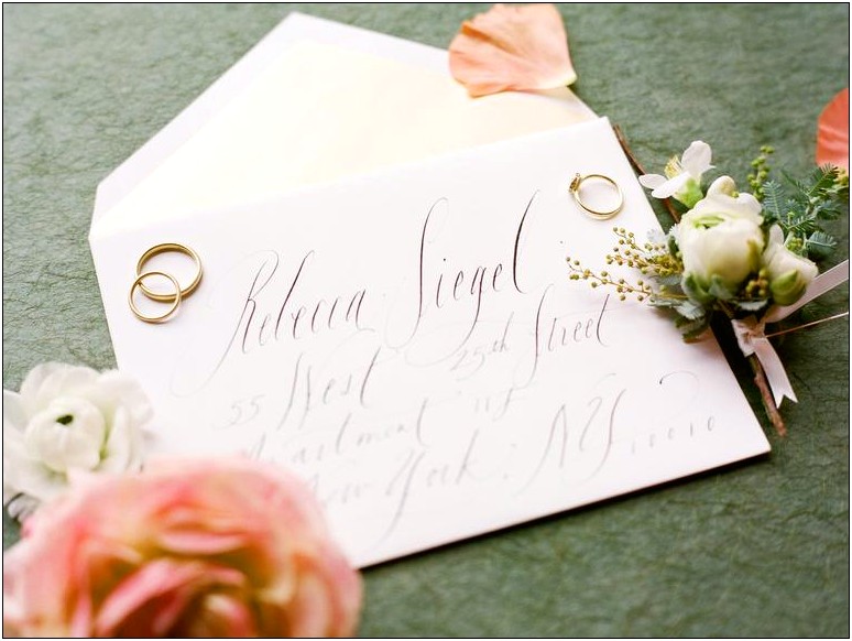 Etiquette For Addressing Wedding Invitations Without Inner Envelope