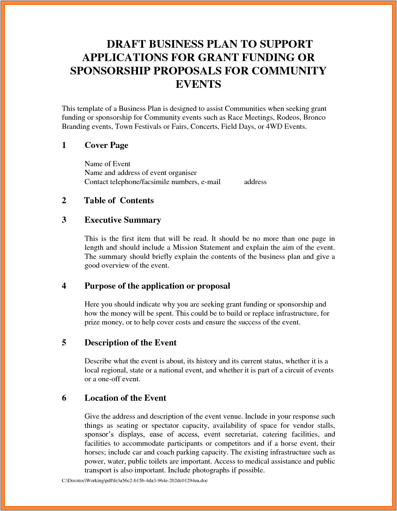 Event Management Proposal Template Free Download