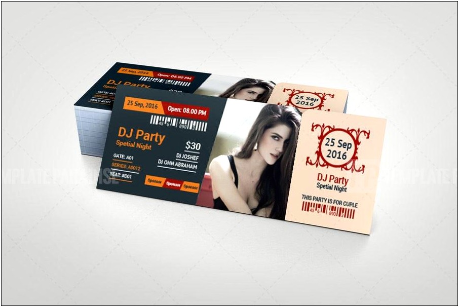 Event Ticket Template Photoshop Free Download