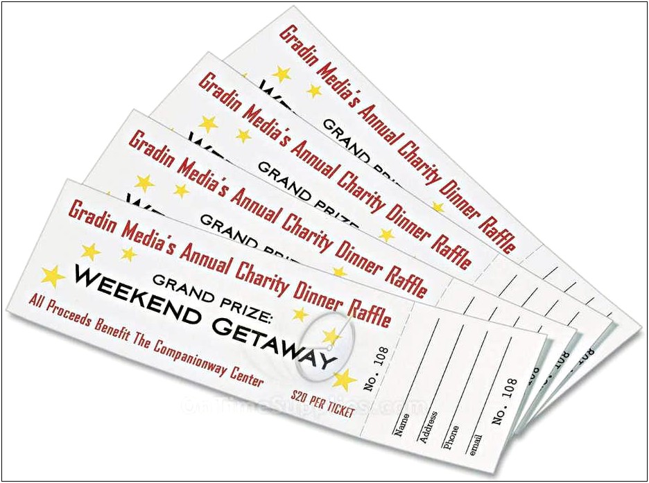 Event Ticket With Stub Word Template Free