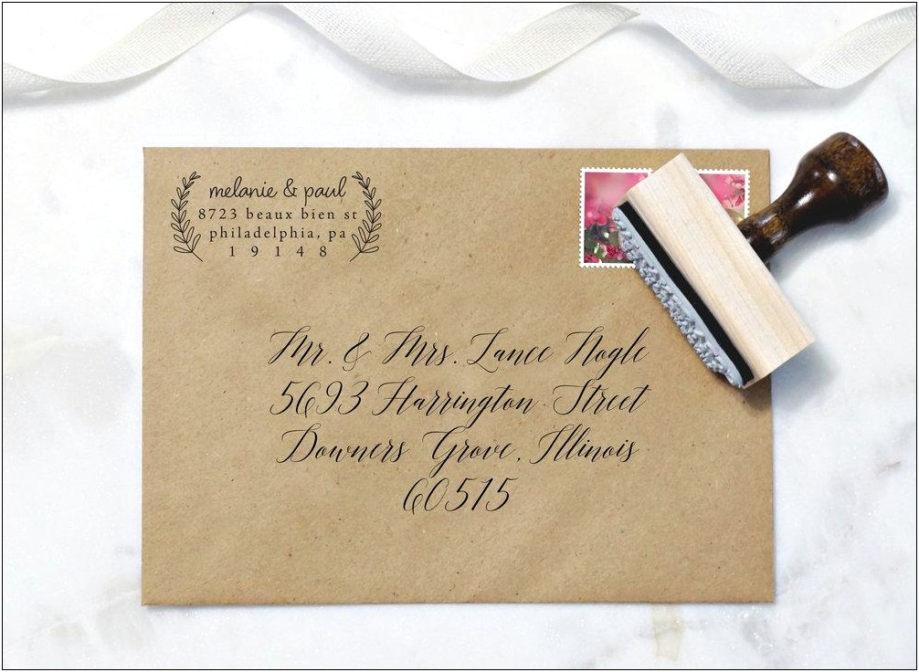 Examples Of Addressing Wedding Invitation Envelopes