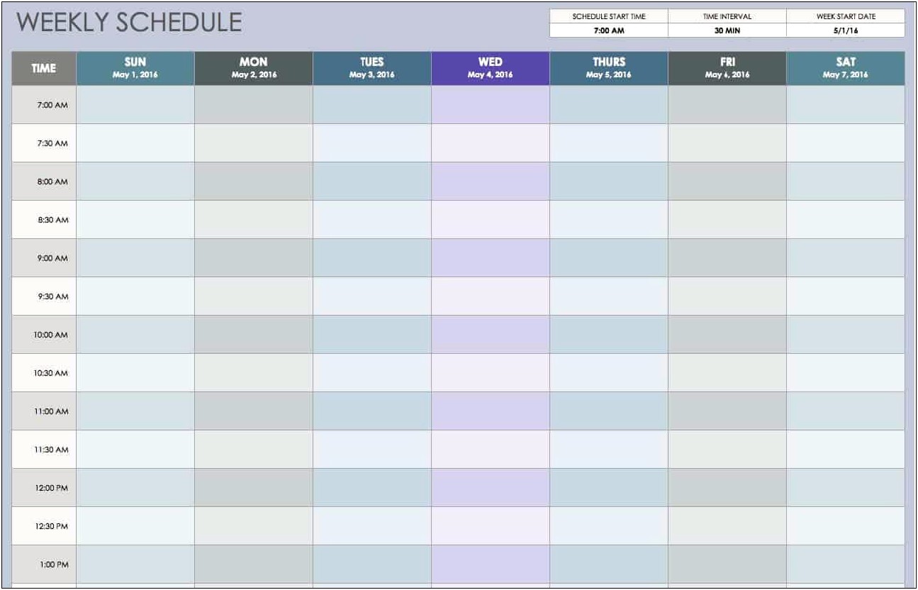 Excel Bi Weekly Work Schedule Template Free