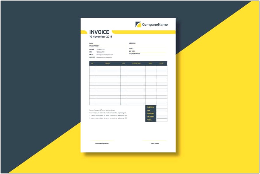 Excel Commercial Invoice Template Free Download