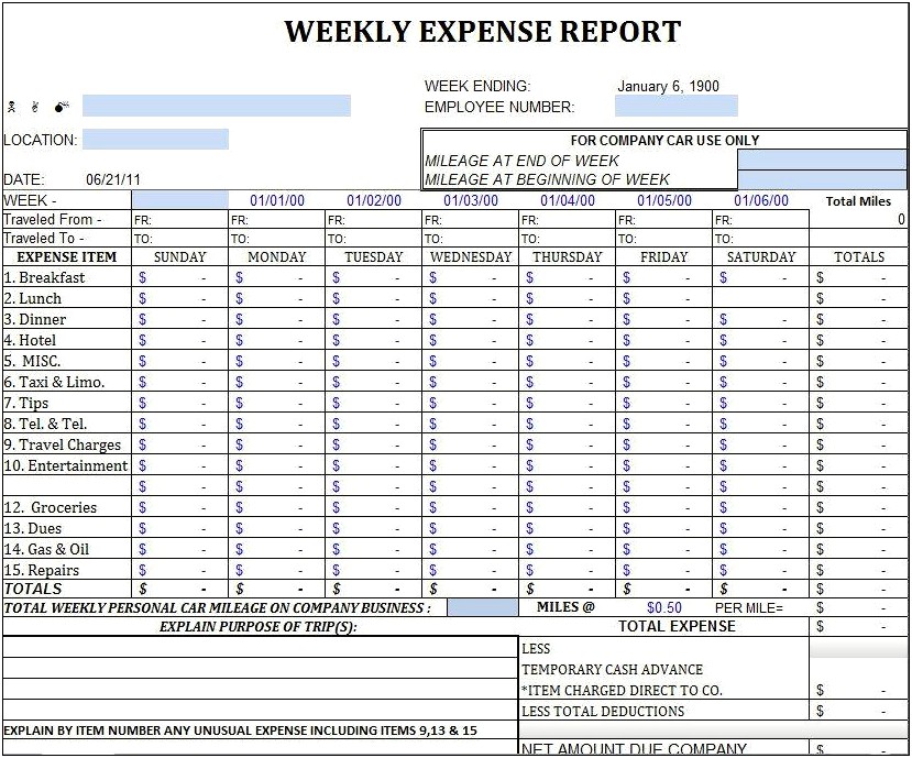 Excel Monthly Business Budget Template Free