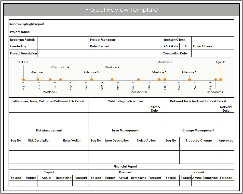Excel Project Management Tracking Templates Free