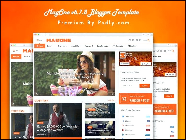 Extra News Magazine Blogger Template Free Download