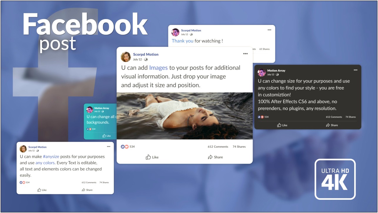Facebook After Effects Template Free Download