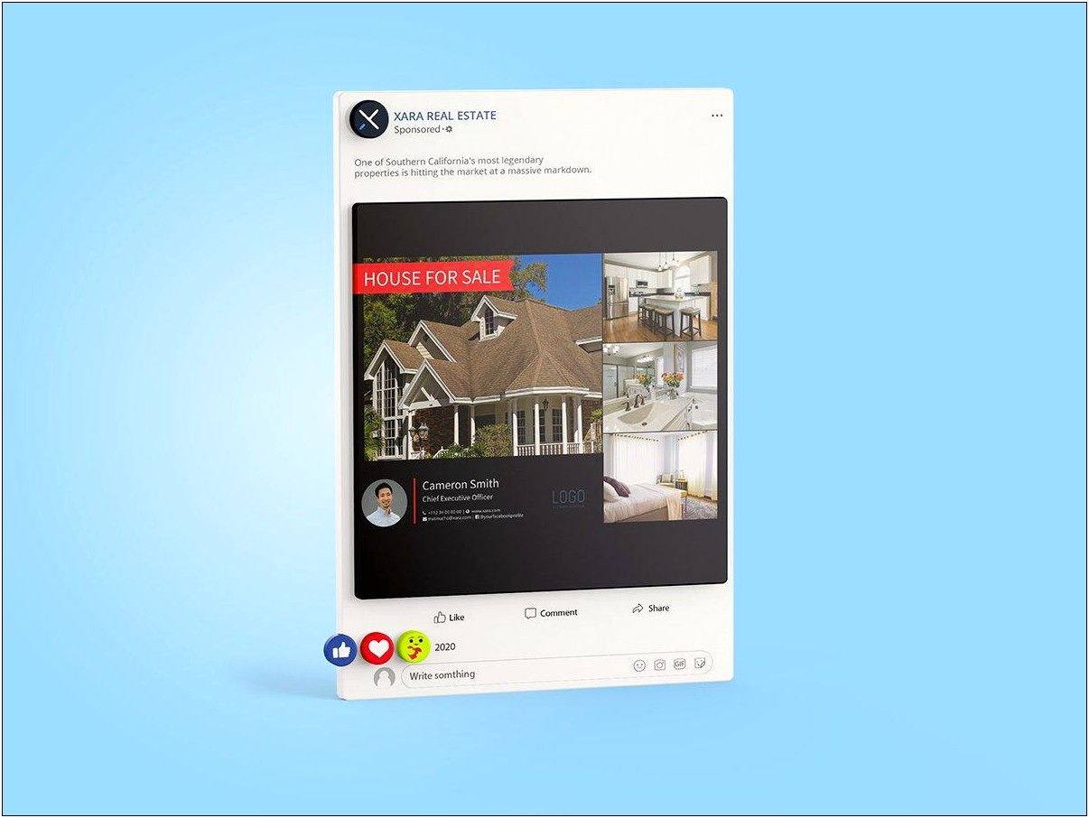 Facebook Cover Page Template For Realtor Free