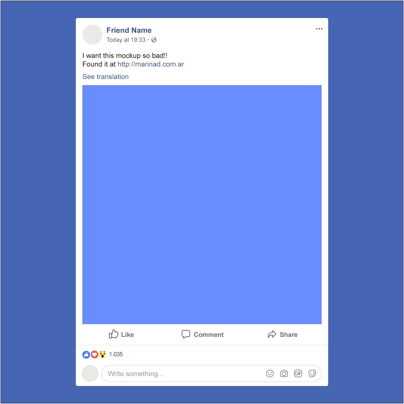 Facebook Promoted Post Template Free Download
