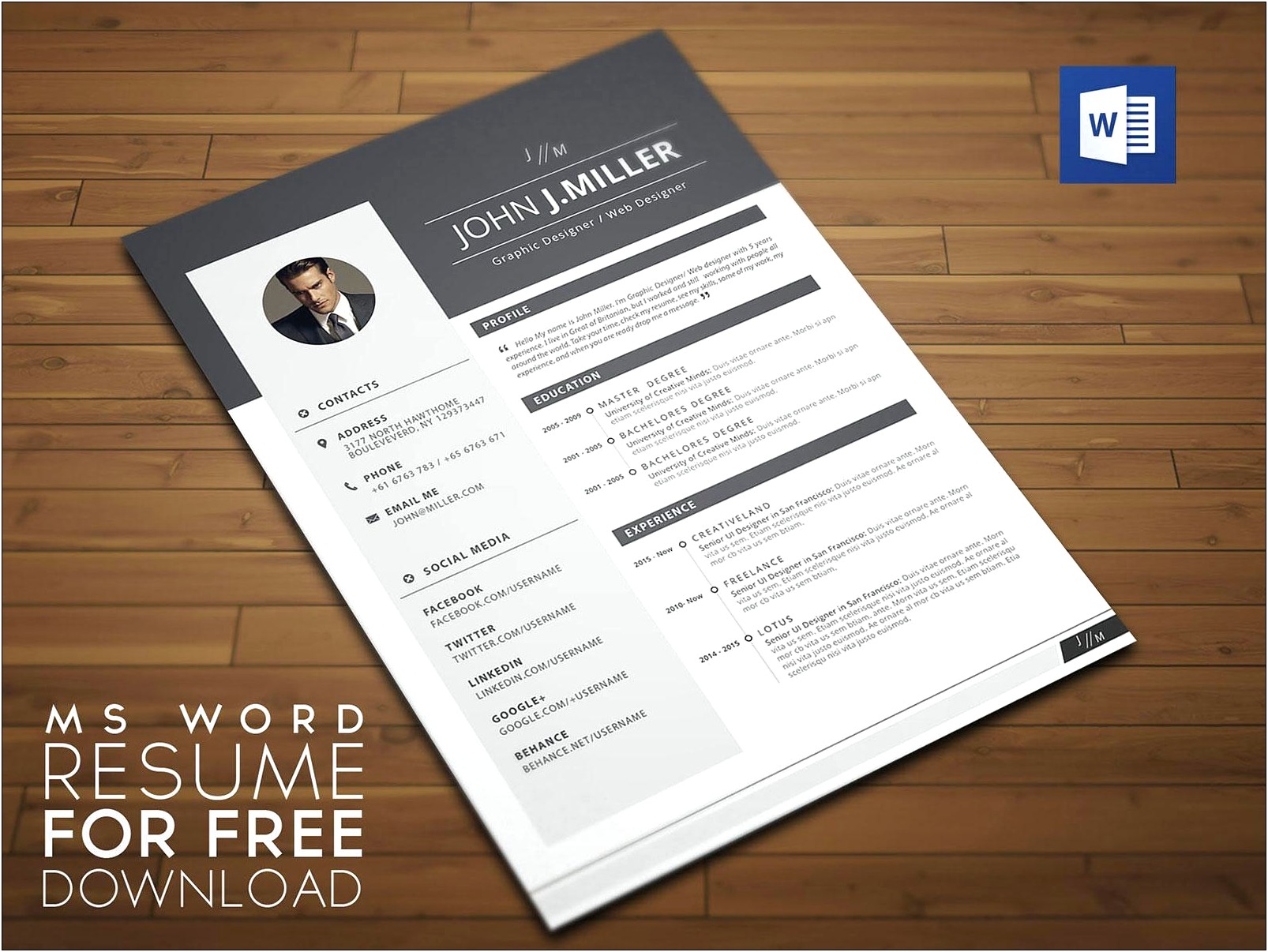 Facebook Template For Word Free Download