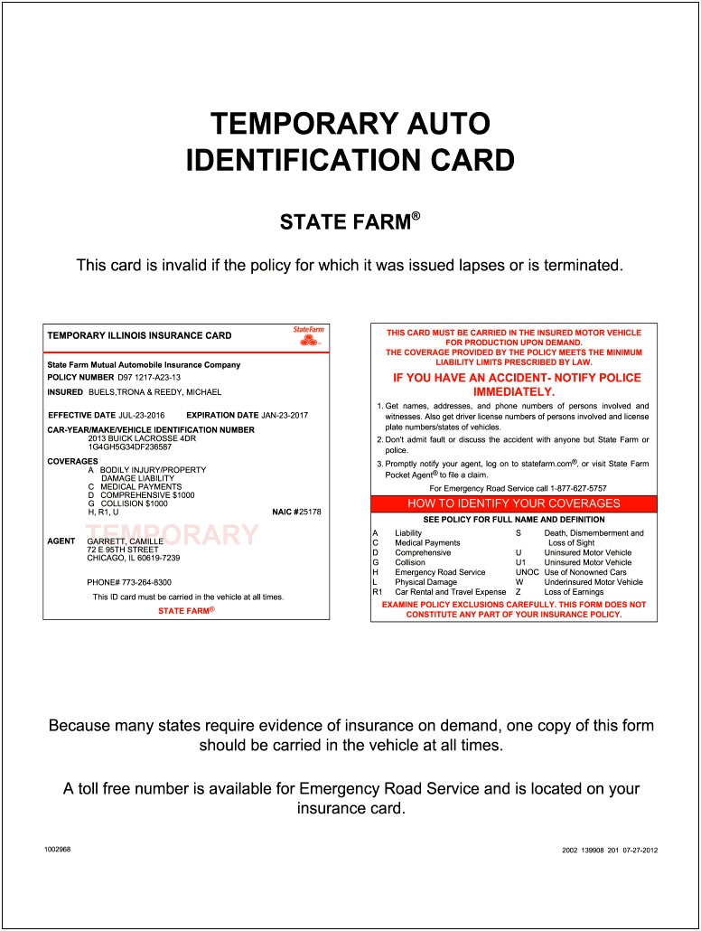 Fake Insurance Card Printable Free Template