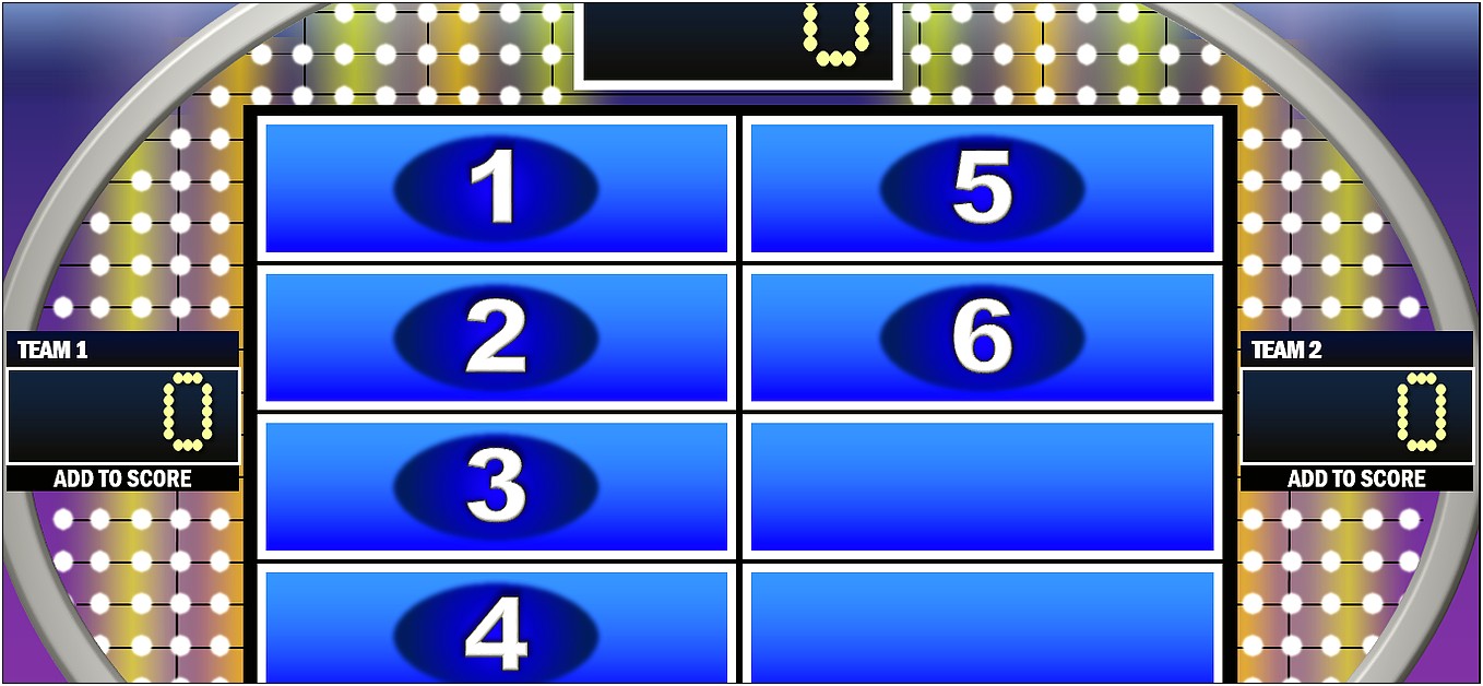 Family Feud Template Free Powerpoint Download