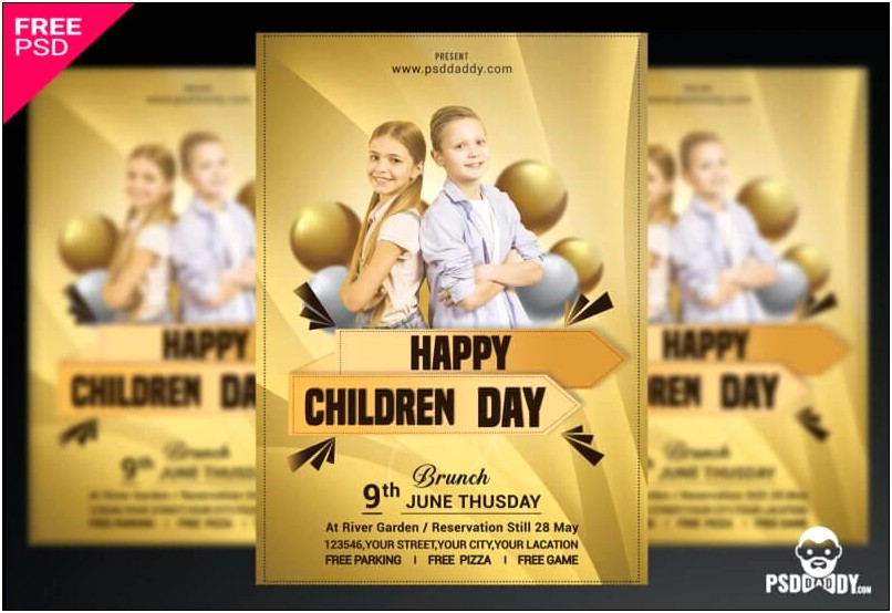 Family Fun Day Poster Template Free