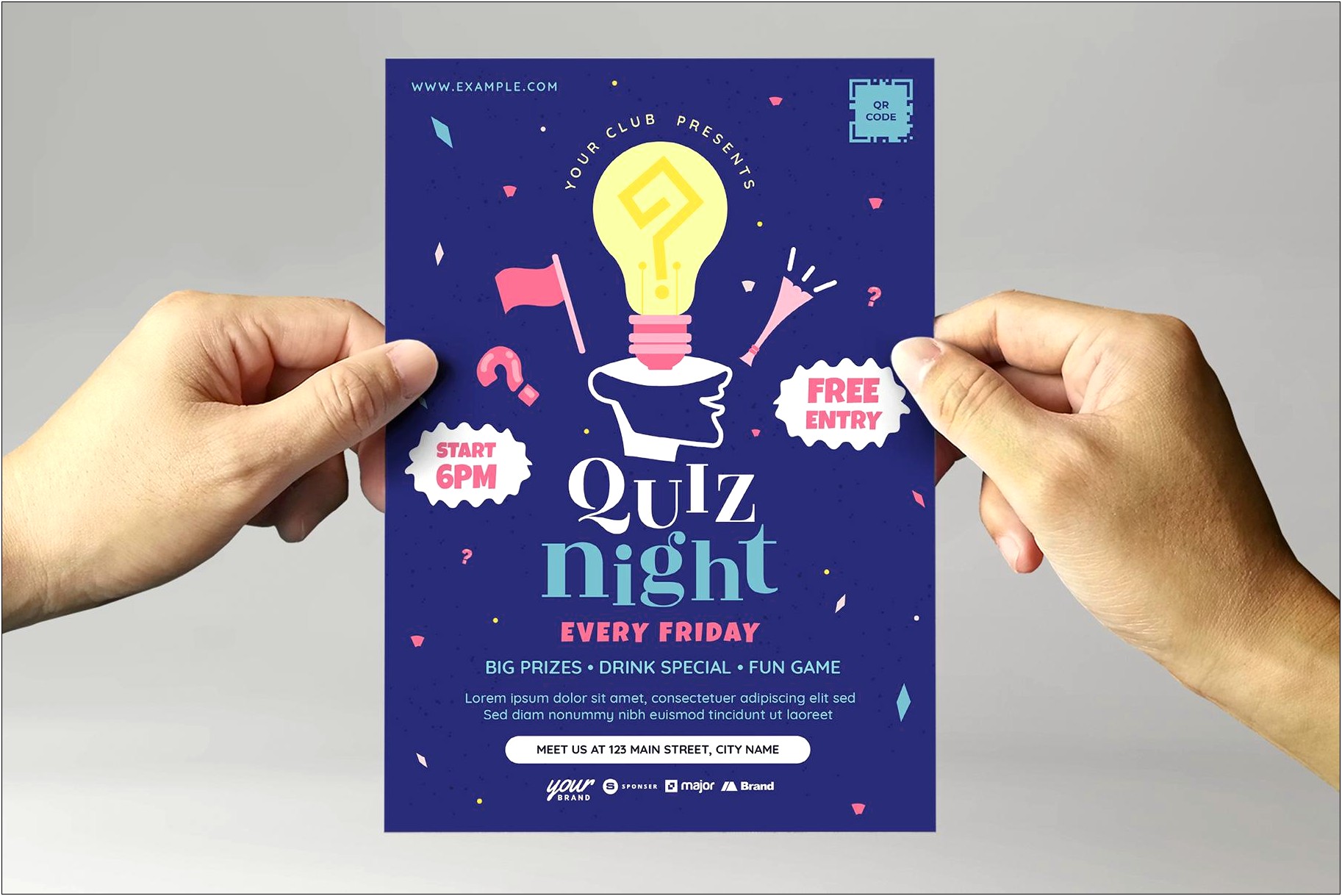 Family Game Night Flyer Template Free