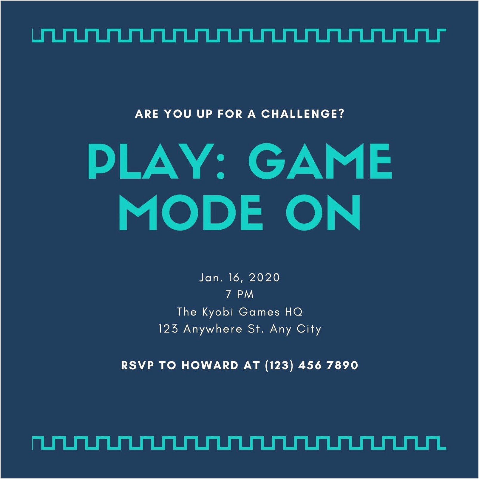 Family Game Night Invitation Free Template