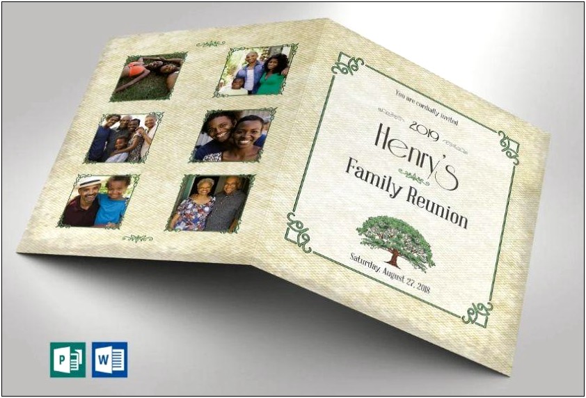 Family Reunion Invitation Templates Free Download
