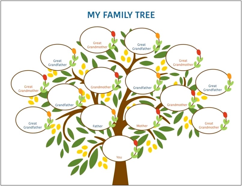 Family Tree Template Free Download Word