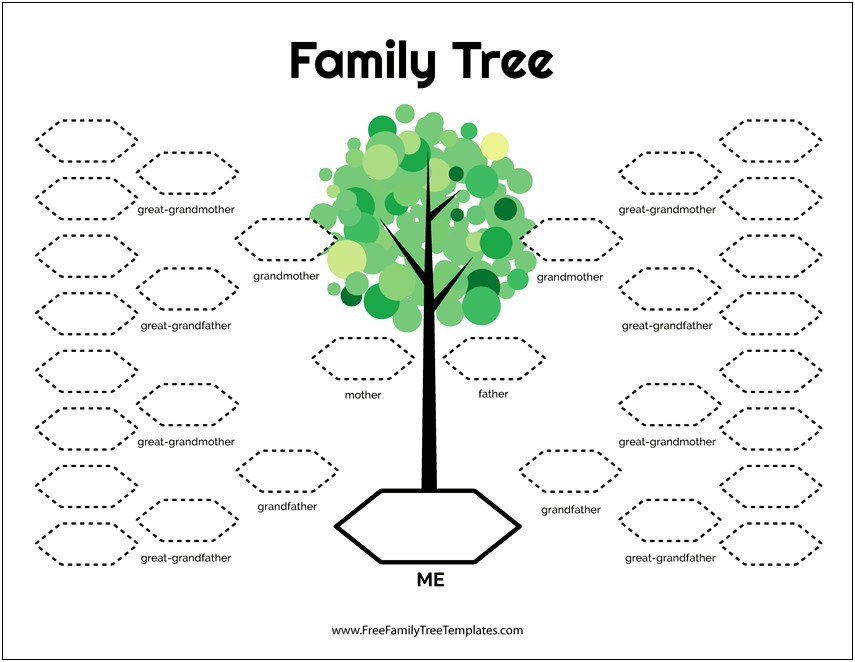 Family Tree Template Free With Pictures