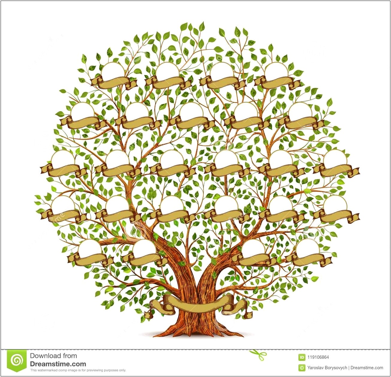 Family Trees With Pictures Template Free Download
