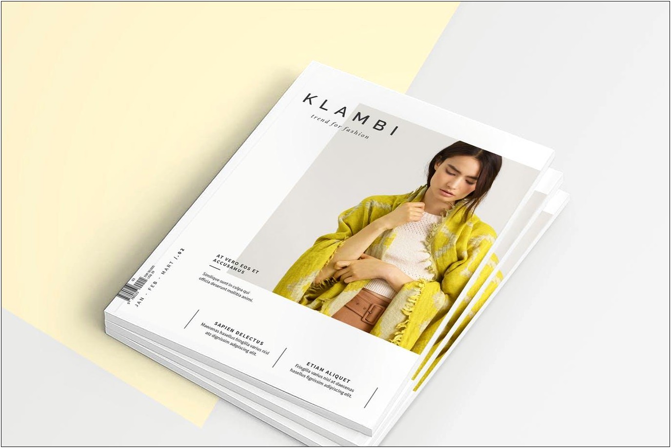 Fashion Magazine Cover Page Template Free Download