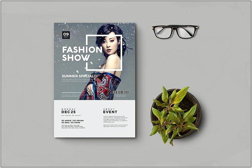 Fashion Show Flyer Template Psd Free Download