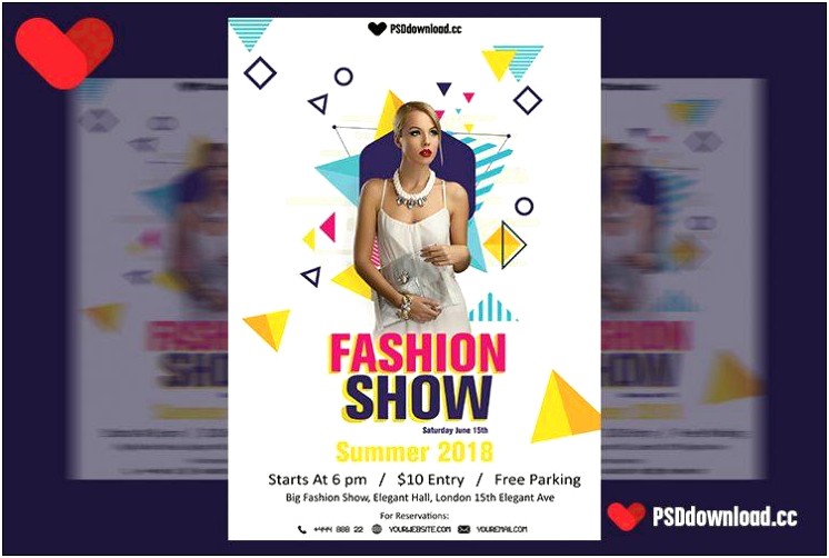 Fashion Show Flyer Template Psd Free