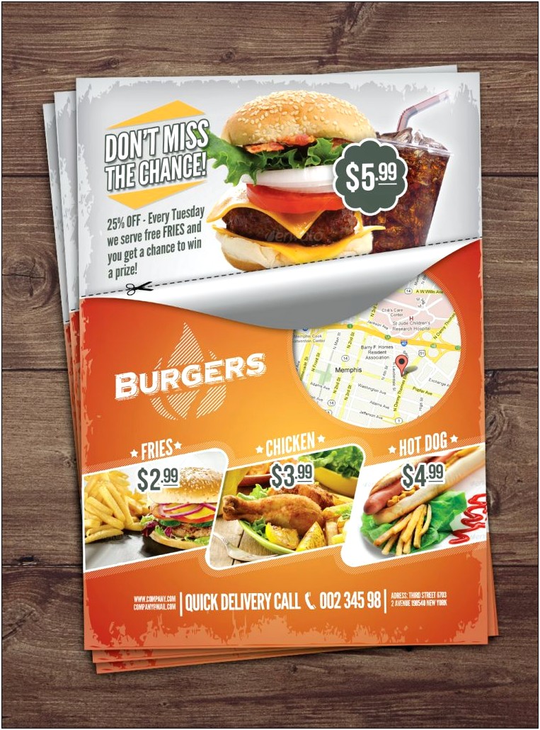 Fast Food Flyer Template Download Free