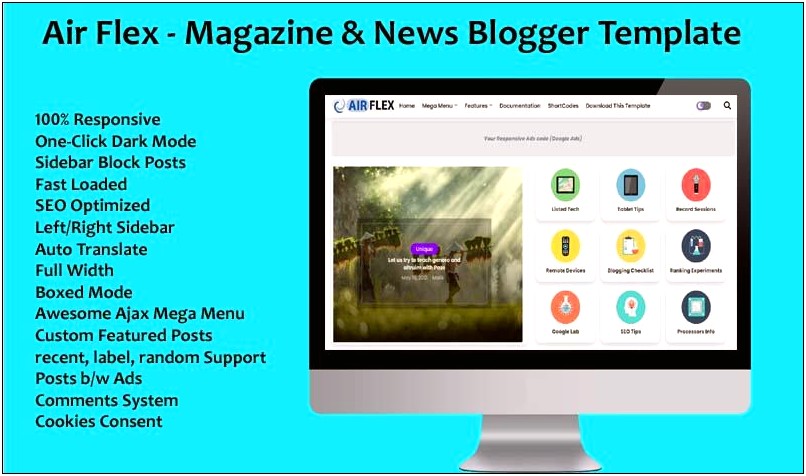 Fast News Blogger Template Free Download