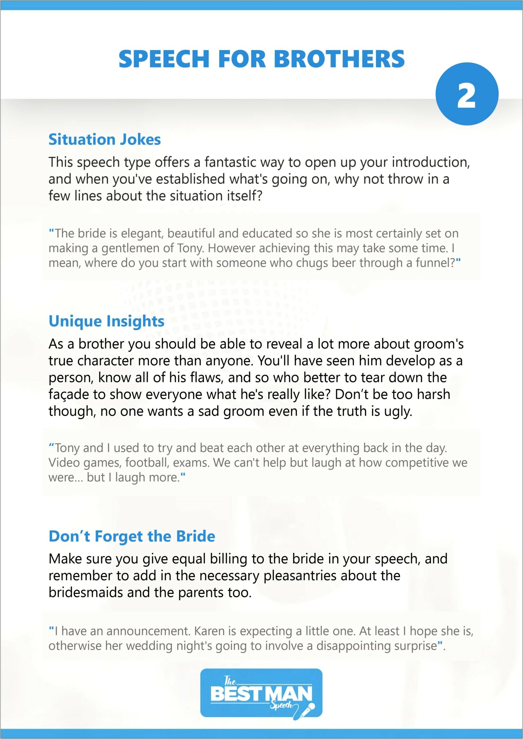 Father Of The Bride Speech Free Template