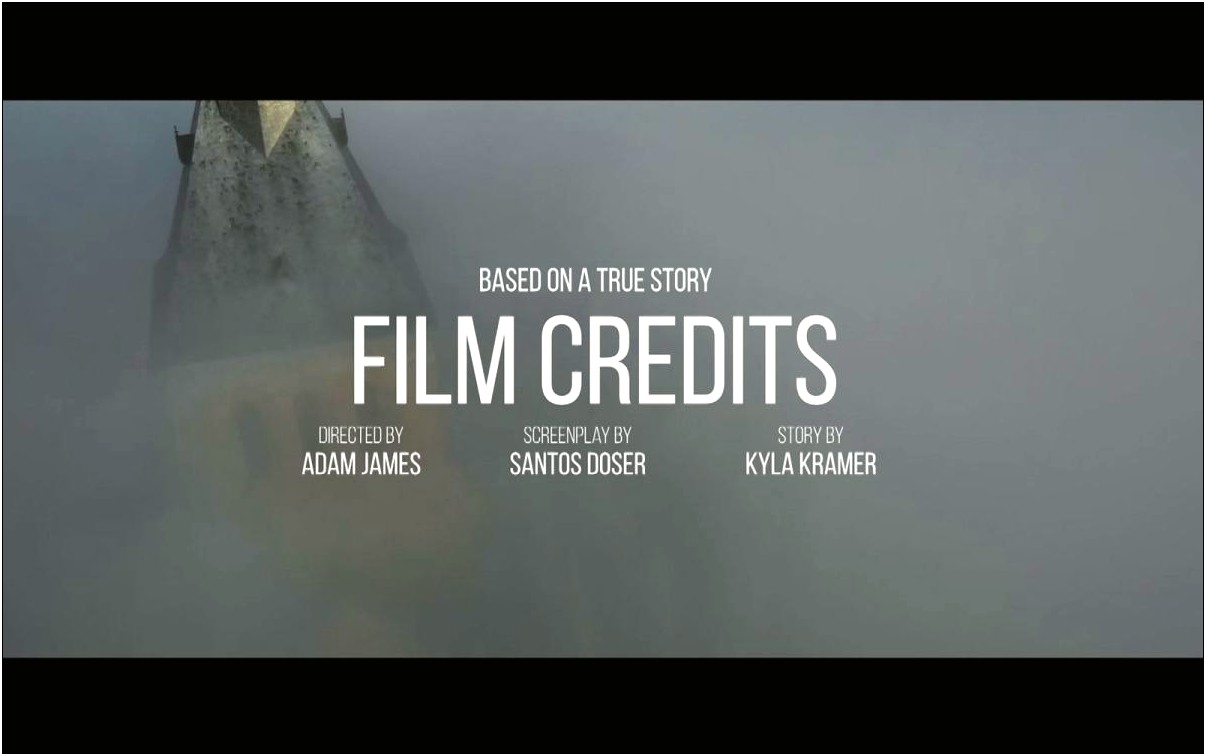 Film Credits Template After Effects Free