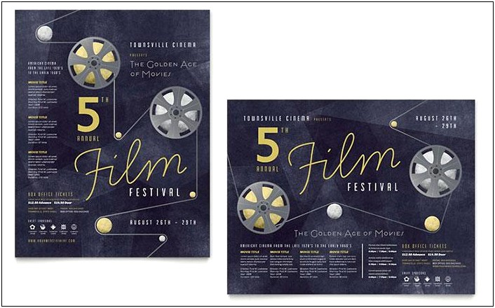 Film Festival Poster Template Free Download