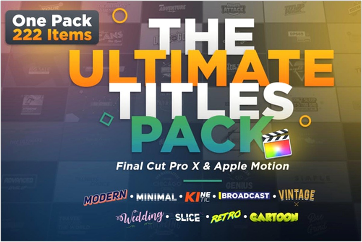 Final Cut Pro Free Templates Download