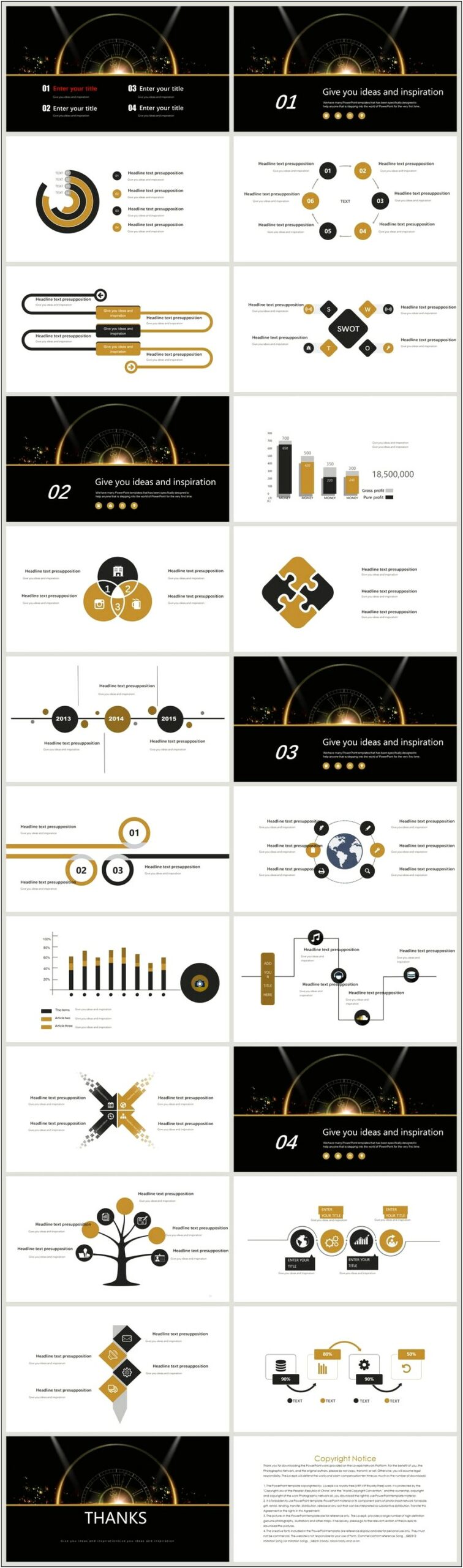 Financial Report Full Hd Powerpoint Template Free Download