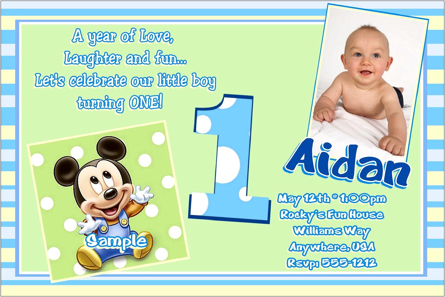 First Birthday Invitation Cards Templates Free India