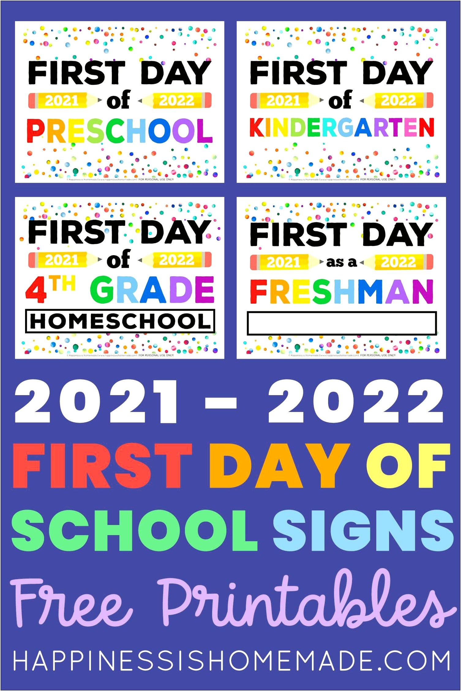 First Day Of School Sign Free Template