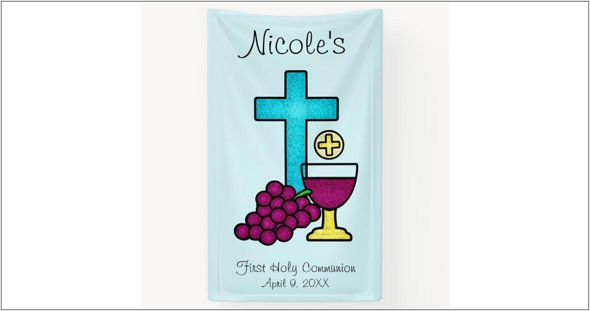 First Holy Communion Poster Templates Free