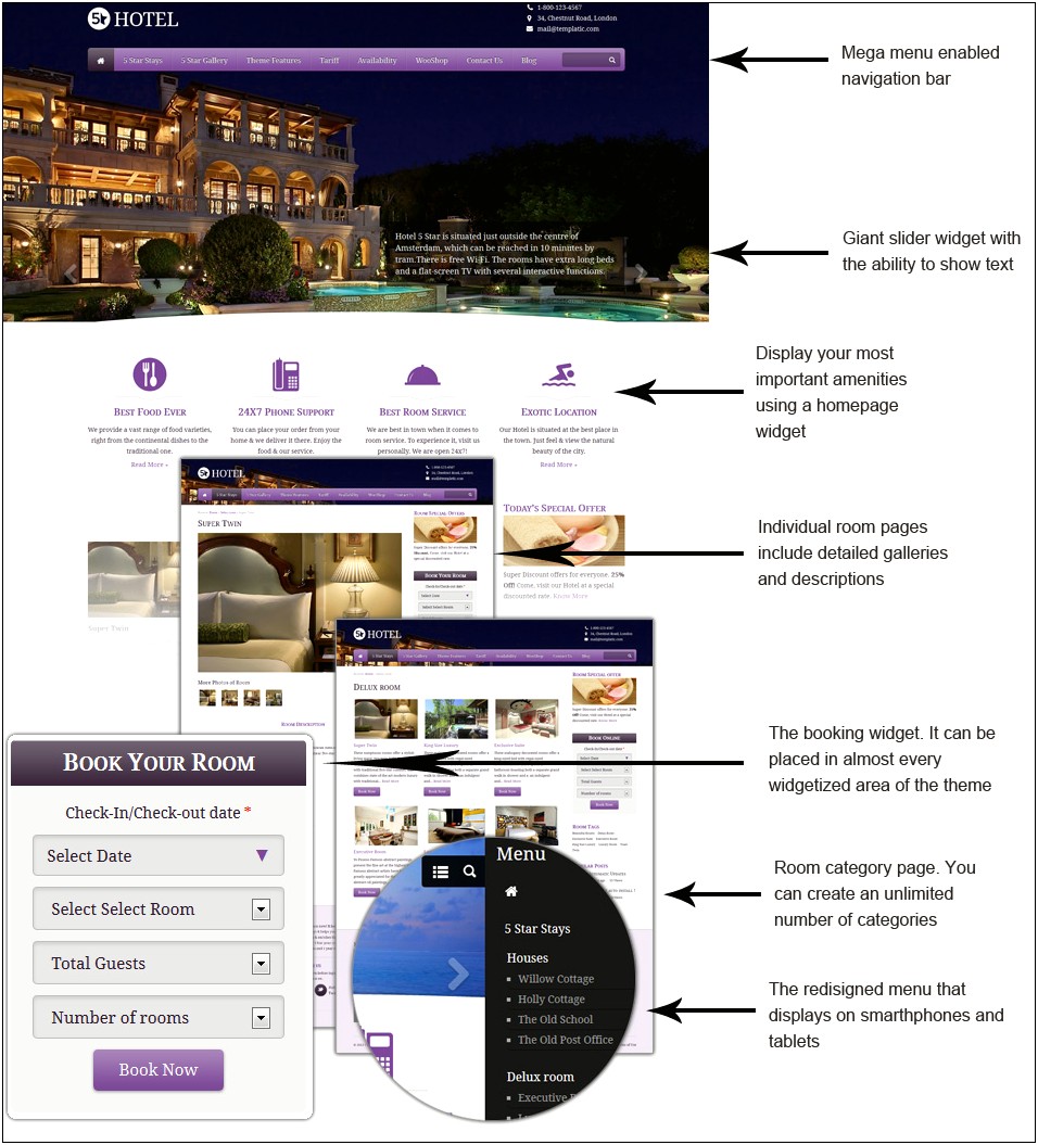 Five Star Hotel Template Free Download