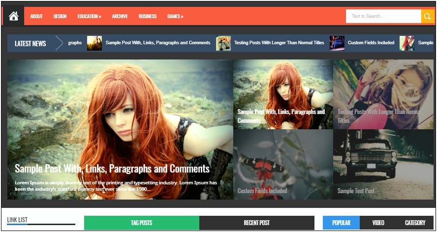 Flat Mag Responsive Blogger Template Free Download