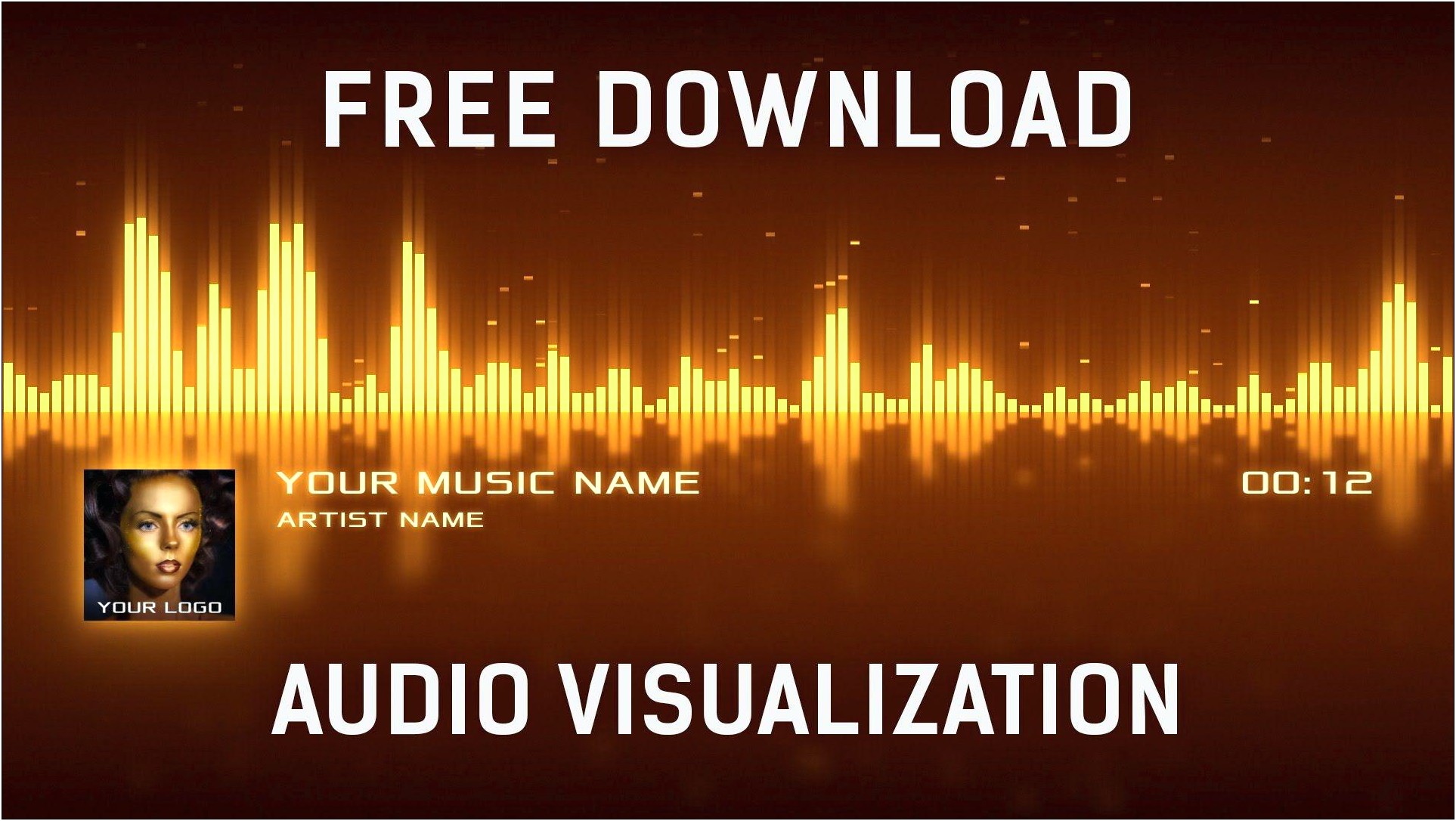 Flat Music Visualizer After Effects Template Free Download